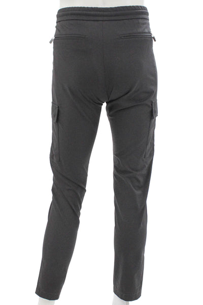 Marco Pescarolo Mens Jogger Pants Gray Drawstring Polyamide Size 44