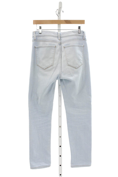 Monfrere Mens Straight Jeans Blue Cotton Button Fly Size 30