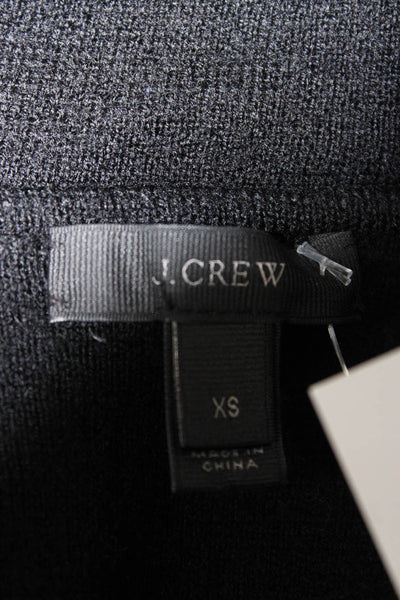 J Crew Women Black Merino Wool Basic Jacket Button Long Sleeve Size XS