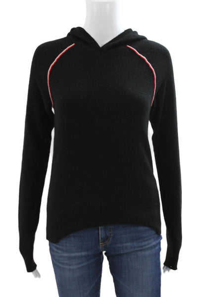 La Ligne Womens Pullover Sweater Black V Neck Wool Blend Long Sleeve Size S