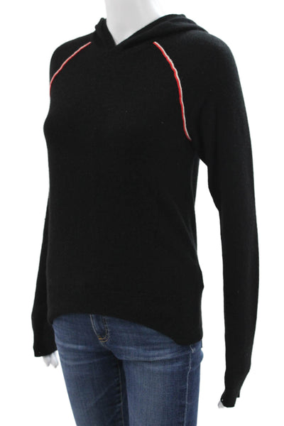 La Ligne Womens Pullover Sweater Black V Neck Wool Blend Long Sleeve Size S