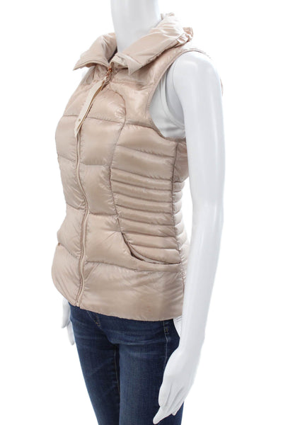 Lululemon Womens Beige Down Puffer Jacket Sleeveless Size 4