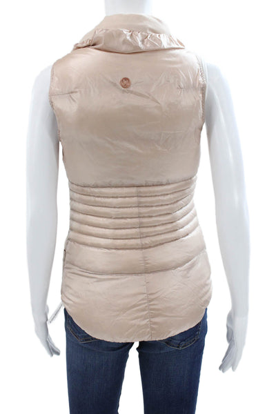 Lululemon Womens Beige Down Puffer Jacket Sleeveless Size 4