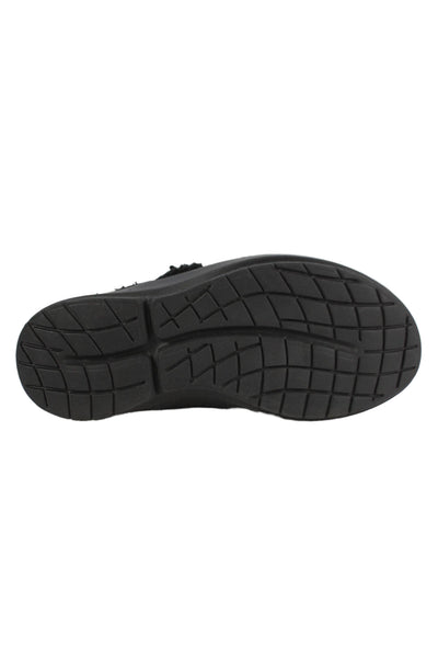 Crocs Womens Slip On Round Toe Fleece Mules Sneakers Black Size 8