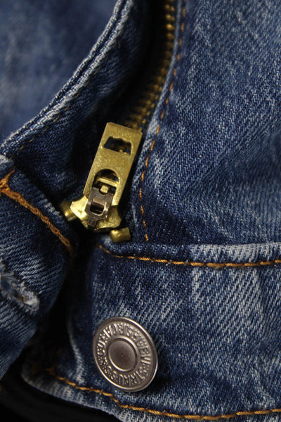 Levi Strauss & Co Mens Straight Jeans Blue Zip Inseam 29 Size 30