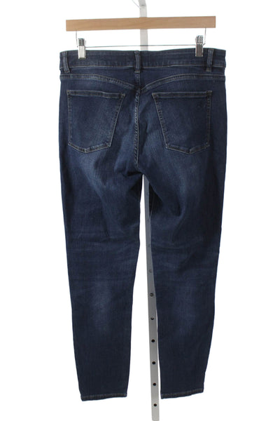 DL1961 Womens Skinny Jeans Blue High Rise Button Cotton Size 30