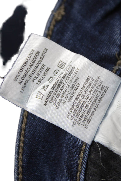 DL1961 Womens Skinny Jeans Blue High Rise Button Cotton Size 30