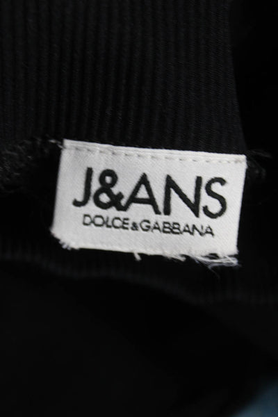 Jeans Dolce & Gabbana Women Black Sheer Turtleneck Long Sleeve Blouse Size S