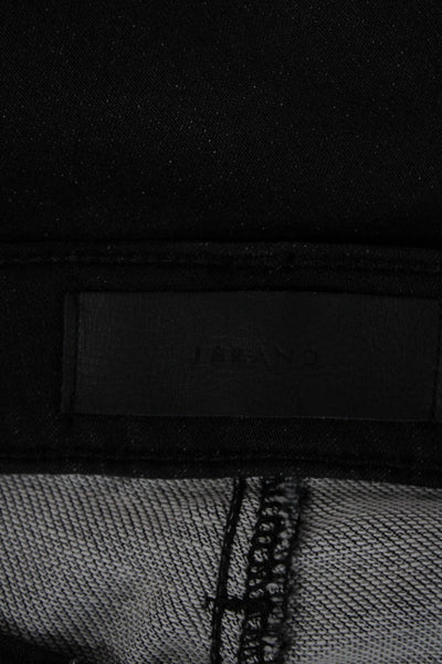 J Brand Unisex Adults Skinny Black Jeans Cotton Button Size 32