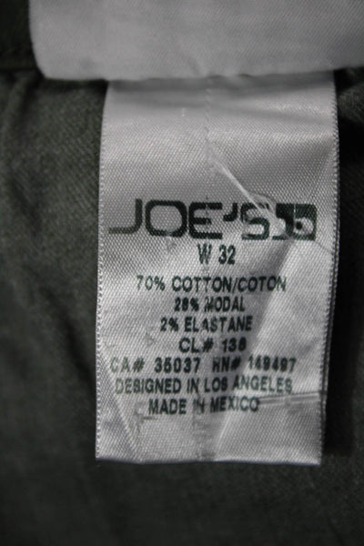 Joes Jeans Mens Tapered Green Jeans Button Fly 70% Cotton Size 32