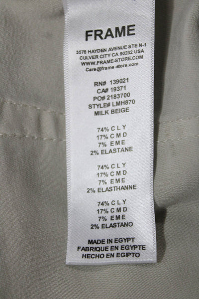 Frame Mens Beige Chino Pants Lyocell 32 Inseam Size 33