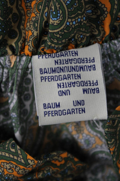 Baum Und Pferdgarten Women Paisley Tunic Blouse Cotton Collared Size 38