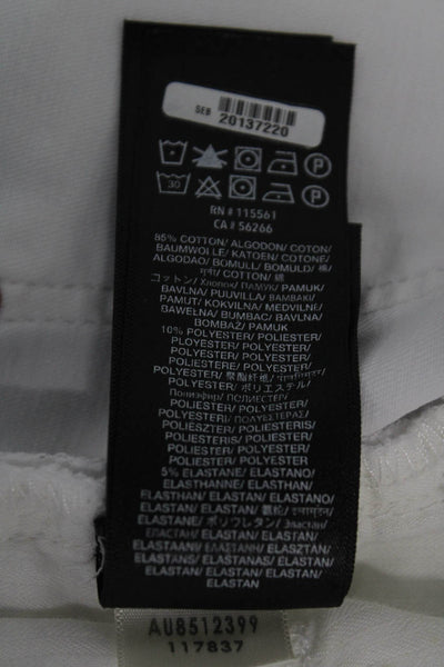 7 For All Mankind Womens White High Rise Straight Jeans Size 29
