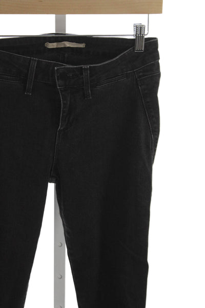 Vince Unisex Adults Skinny Black Jeans Cotton Mid Rise Size 27