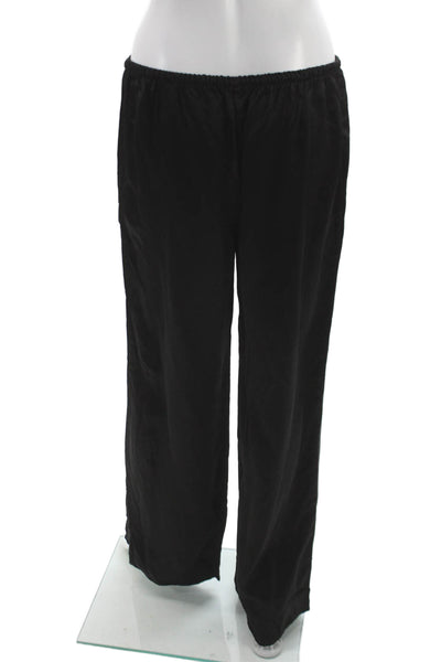 Zara Womens Black Viscose Sweatpants Pull On Size L