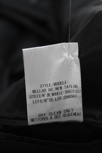 Theory Mens Black Virgin Wool Suit Jacket Size 44