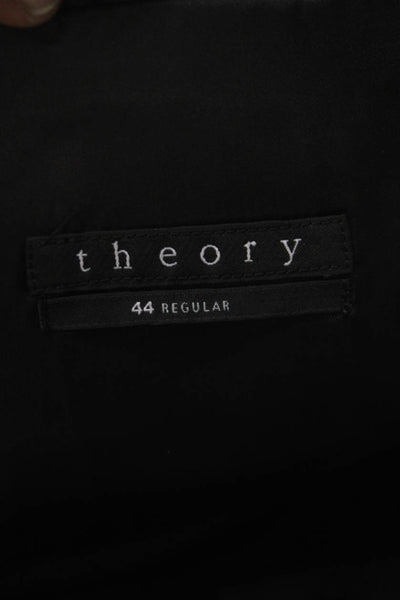 Theory Mens Black Virgin Wool Suit Jacket Size 44