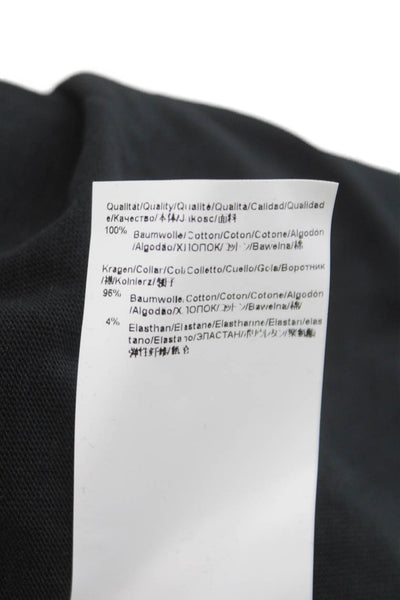 Hugo Hugo Boss Unisex Adults Basic Black Graphic Crew Neck Cotton Tee Size M