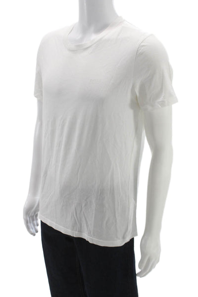 Boss Hugo Boss Mens Basic T-Shirt White Crew Cotton Short Sleeve Size M