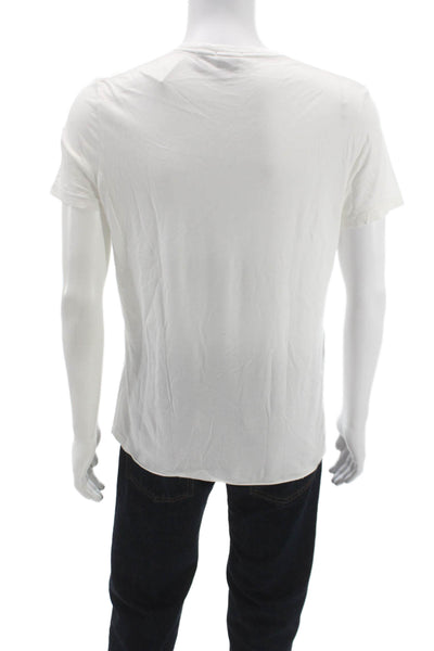 Boss Hugo Boss Mens Basic T-Shirt White Crew Cotton Short Sleeve Size M