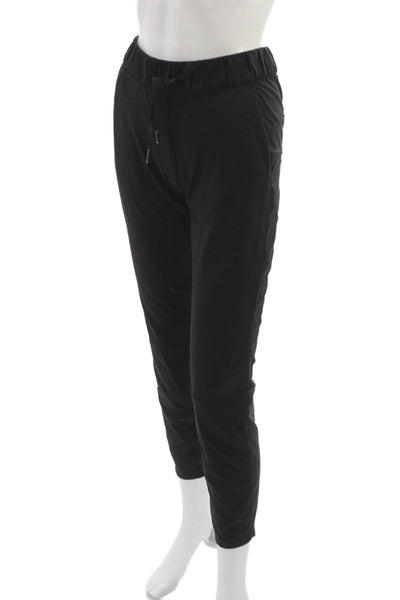 Lululemon Unisex Black Nylon Jogger Pants Drawstring Athleisure Size 2