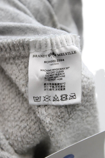 Brandy Melville Teens Gray Sweatpants Pull On Cotton Size One Size