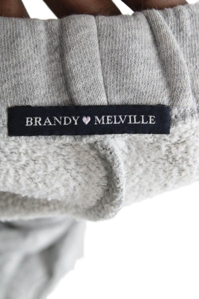 Brandy Melville Teens Gray Sweatpants Pull On Cotton Size One Size