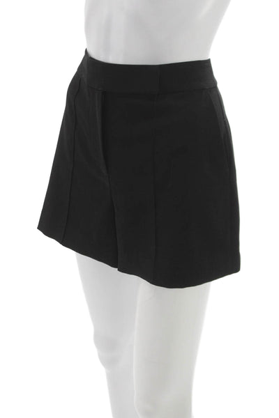 Alice + Olivia Women Chino Shorts Black Polyester Zip Size 10