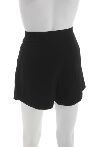 Alice + Olivia Women Chino Shorts Black Polyester Zip Size 10