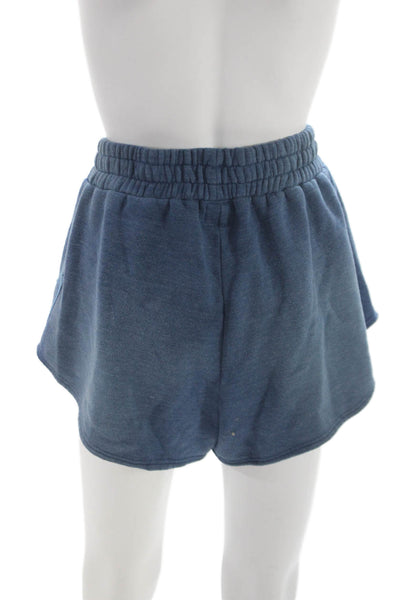 Aviator Nation Womens Blue Sweat Shorts Athleisure Size M