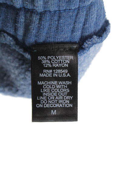 Aviator Nation Womens Blue Sweat Shorts Athleisure Size M