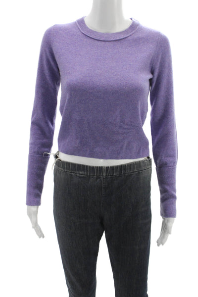 Autumn Cashmere Womens Purple Pullover Sweater Crewneck Size XS