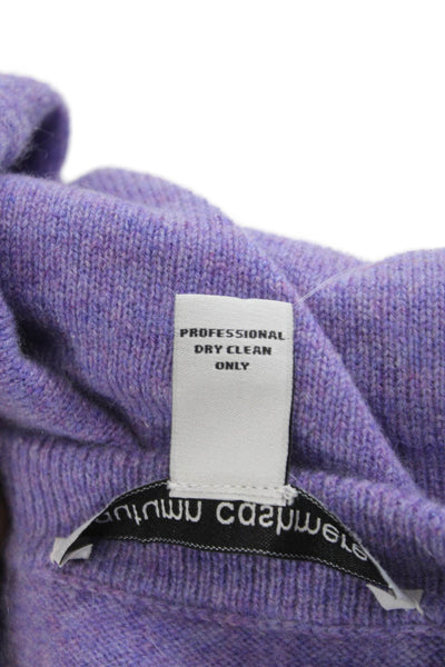Autumn Cashmere Womens Purple Pullover Sweater Crewneck Size XS
