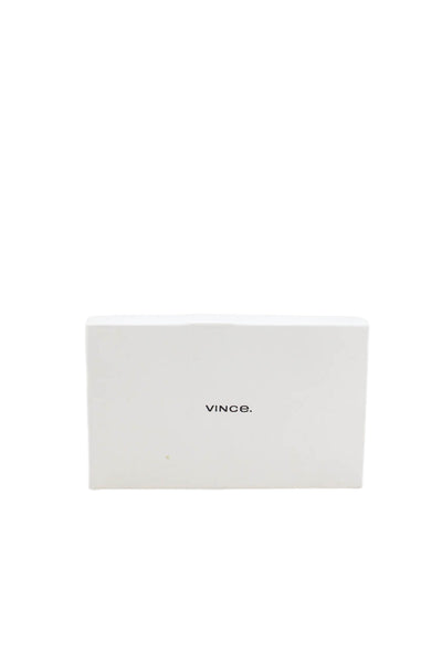 Vince Womens Leather Floyd Slide On Espadrille Sandals Off White Size 7.5 Medium