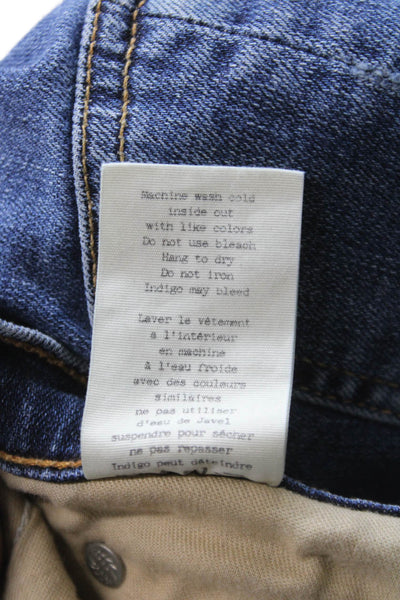 Rag & Bone Jean Womens Skinny Jeans Blue Distressed Cotton Size 27
