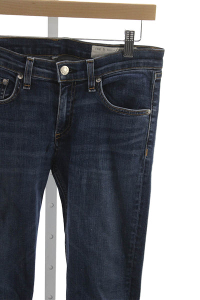 Rag & Bone Jean Women Skinny Jeans Blue Cotton Low Rise Size 27