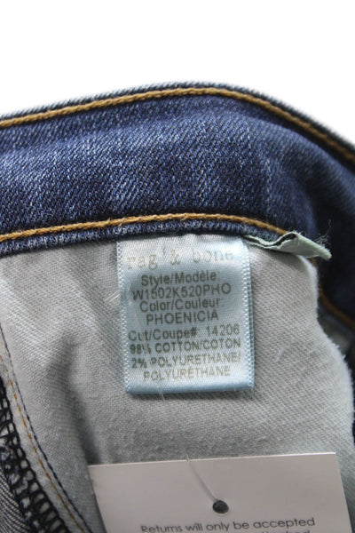 Rag & Bone Jean Women Skinny Jeans Blue Cotton Low Rise Size 27