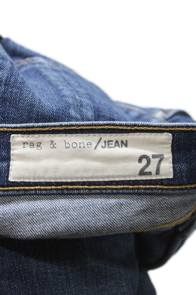 Rag & Bone Jean Women Skinny Jeans Blue Cotton Low Rise Size 27