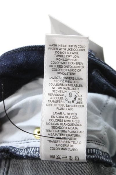 Frame Unisex Adults Skinny Jeans Blue High Rise Button Size 1