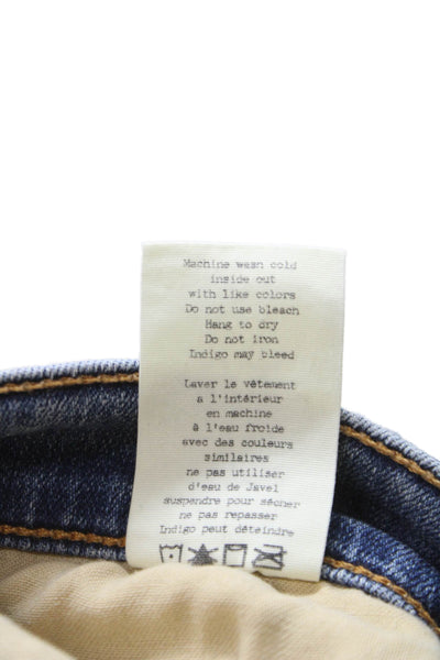 Rag & Bone Jean Womens Skinny Blue Jeans Mid Rise Cotton Blend Size 27