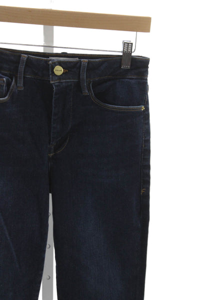 Frame Womens Skinny Jeans Blue Cotton Blend High Rise 26 Inch Size 1