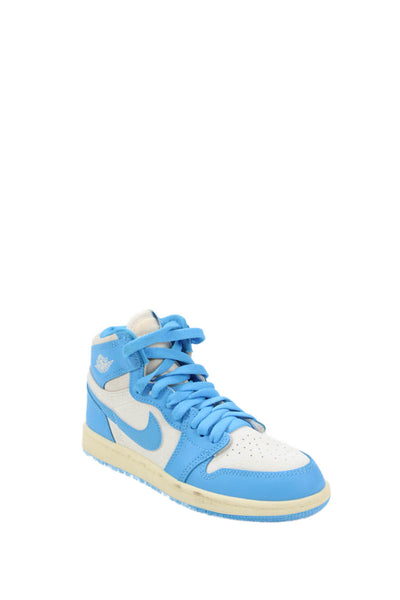 Nike Childrens Boys Air Jordan 1 Retro High OG Sneakers Blue White Size 1.5