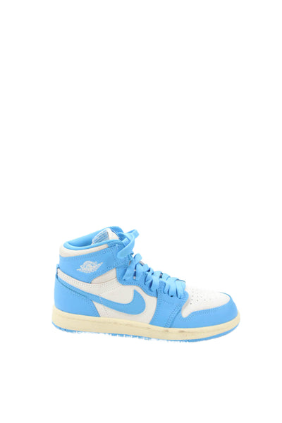 Nike Childrens Boys Air Jordan 1 Retro High OG Sneakers Blue White Size 1.5