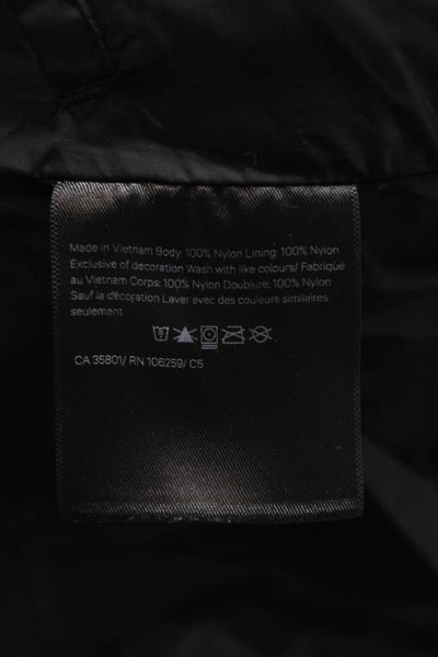 Lululemon Women Windbreaker Black Nylon Zip Size 4