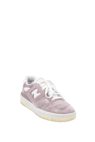 New Balance Womens Suede 550 Lace Up Sneakers Shoes Purple Size 9.5