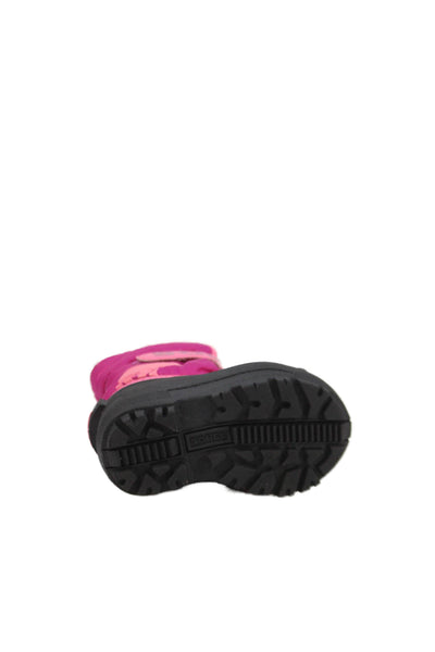 Sorel Childrens Girls Snow Boots Pink Black Size 6