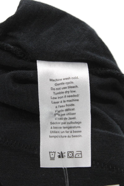 Rag & Bone Womens Black Long Sleeve T Shirt Pima Cotton Size S Petite