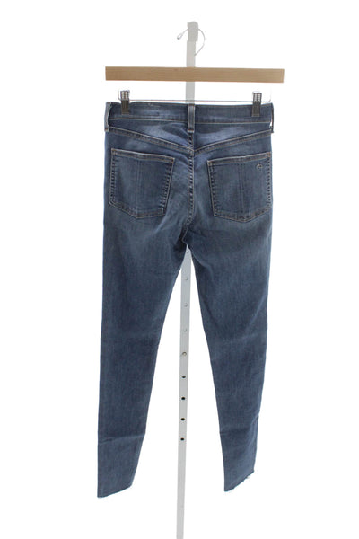 Rag & Bone Womens Skinny Jeans Blue Cotton High Rise Size 26