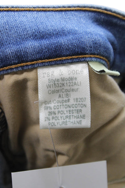 Rag & Bone Womens Skinny Jeans Blue Cotton High Rise Size 26