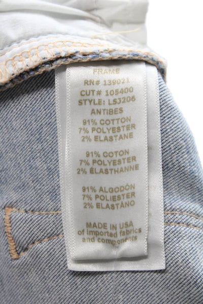 Frame Denim Womens Skinny Jeans Blue Low Rise Cotton Size 26